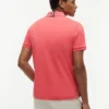 Polo de algodón liso de corte regular Polo de algodón liso de corte regular