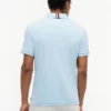Polo de algodón liso de corte regular Polo de algodón liso de corte regular