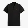 Polo de algodón liso de corte regular Polo de algodón liso de corte regular