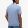 Polo de algodón liso de corte regular Polo de algodón liso de corte regular