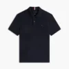 Polo de algodón liso de corte regular Polo de algodón liso de corte regular