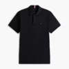 Polo de algodón liso de corte regular Polo de algodón liso de corte regular