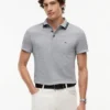 Polo de corte entallado jaspeado