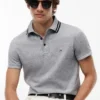 Polo de corte entallado jaspeado