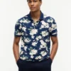 Polo de corte regular con estampado floral
