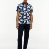 Polo de corte regular con estampado floral