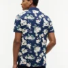 Polo de corte regular con estampado floral