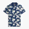 Polo de corte regular con estampado floral