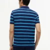 Polo de corte regular con rayas y tejido transpirable Polo de corte regular con rayas y tejido transpirable