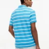 Polo de corte regular con rayas y tejido transpirable Polo de corte regular con rayas y tejido transpirable