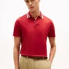 Polo de corte regular con ribete de jacquard Polo de corte regular con ribete de jacquard