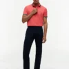 Polo de corte regular con ribetes y tejido transpirable