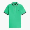 Polo de corte regular con ribetes y tejido transpirable