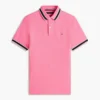 Polo de corte regular con ribetes y tejido transpirable