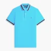 Polo de corte regular con ribetes y tejido transpirable