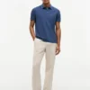 Polo de corte regular teñido en prenda