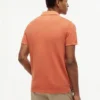 Polo de corte regular teñido en prenda