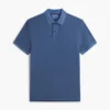 Polo de corte regular teñido en prenda