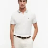 Polo de cuello jacquard de corte regular