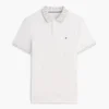Polo de cuello jacquard de corte regular