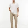 Polo de jacquard texturado de corte clásico Polo de jacquard texturado de corte clásico