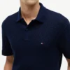 Polo de jacquard texturado de corte clásico Polo de jacquard texturado de corte clásico