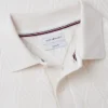 Polo de jacquard texturado de corte clásico Polo de jacquard texturado de corte clásico