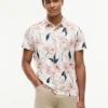 Polo de jersey con estampado floral de corte regular Polo de jersey con estampado floral de corte regular
