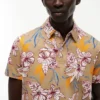 Polo de jersey con estampado floral de corte regular Polo de jersey con estampado floral de corte regular