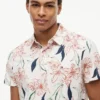 Polo de jersey con estampado floral de corte regular Polo de jersey con estampado floral de corte regular
