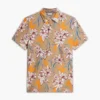 Polo de jersey con estampado floral de corte regular Polo de jersey con estampado floral de corte regular