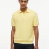 Polo de manga corta con tejido de gofre Polo de manga corta con tejido de gofre