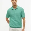 Polo de manga corta con tejido de gofre Polo de manga corta con tejido de gofre