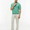 Polo de manga corta con tejido de gofre Polo de manga corta con tejido de gofre