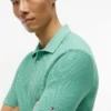 Polo de manga corta con tejido de gofre Polo de manga corta con tejido de gofre