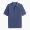 Polo de manga corta con tejido de gofre Polo de manga corta con tejido de gofre