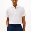 Polo de mezcla de algodón y lino de New York Label