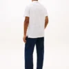Polo de mezcla de algodón y lino de New York Label