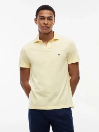 Polo de Oxford texturizado con acabado slub de corte regular