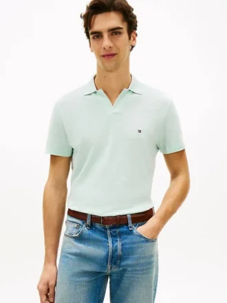 Polo de Oxford texturizado con acabado slub de corte regular