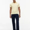 Polo de Oxford texturizado con acabado slub de corte regular Polo de Oxford texturizado con acabado slub de corte regular