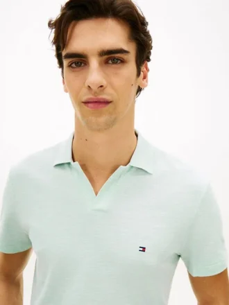 Polo de Oxford texturizado con acabado slub de corte regular