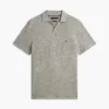 Polo de Oxford texturizado con acabado slub de corte regular Polo de Oxford texturizado con acabado slub de corte regular