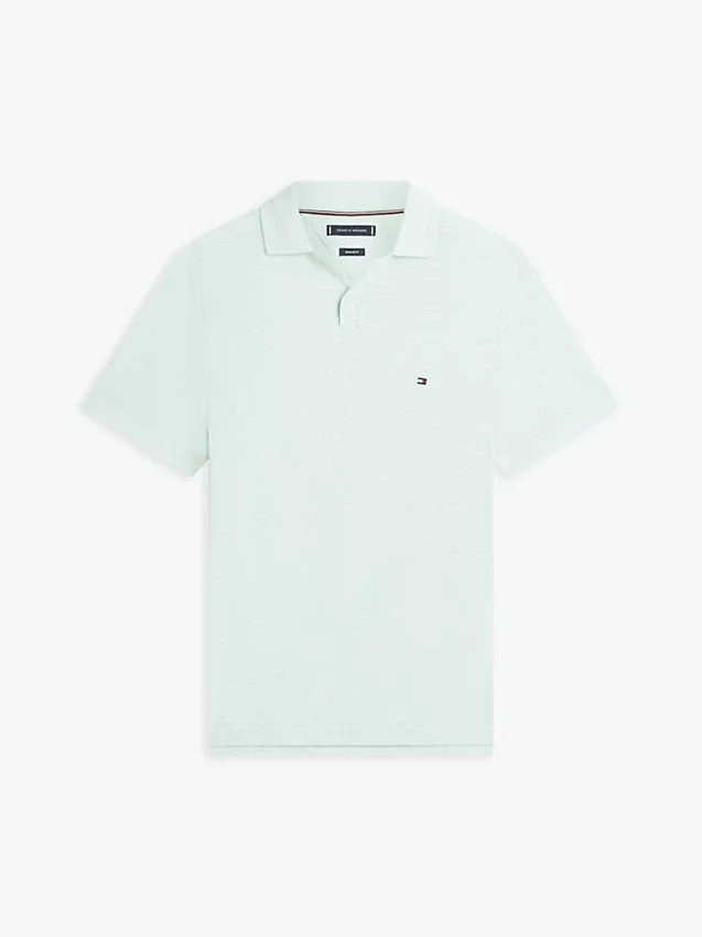 Polo de Oxford texturizado con acabado slub de corte regular Polo de Oxford texturizado con acabado slub de corte regular