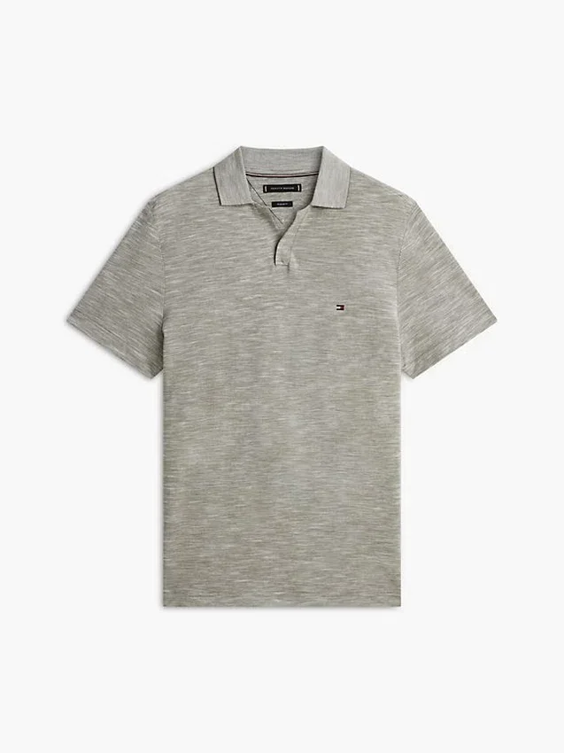 Polo de Oxford texturizado con acabado slub de corte regular Polo de Oxford texturizado con acabado slub de corte regular