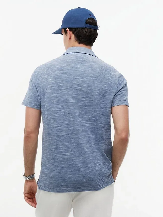 Polo de Oxford texturizado con efecto slub de corte regular Polo de Oxford texturizado con efecto slub de corte regular