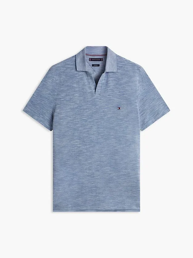 Polo de Oxford texturizado con efecto slub de corte regular Polo de Oxford texturizado con efecto slub de corte regular