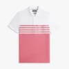 Polo de piqué con bloques de color y corte regular