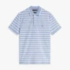 Polo de piqué con mezcla de lino de corte regular