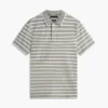 Polo de piqué con mezcla de lino de corte regular